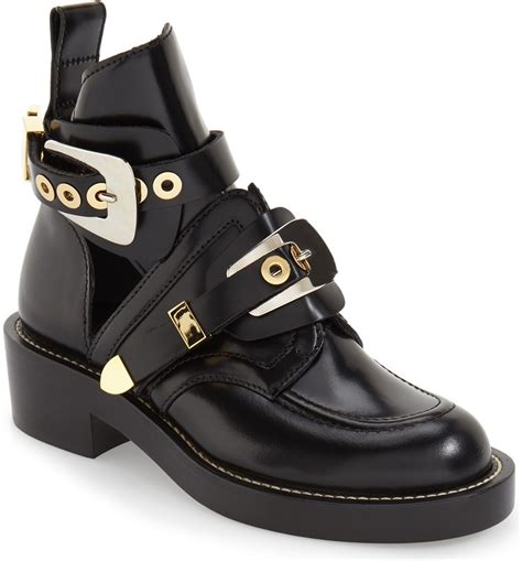 balenciaga cutout boots replica|balenciaga buckle strap ankle boot.